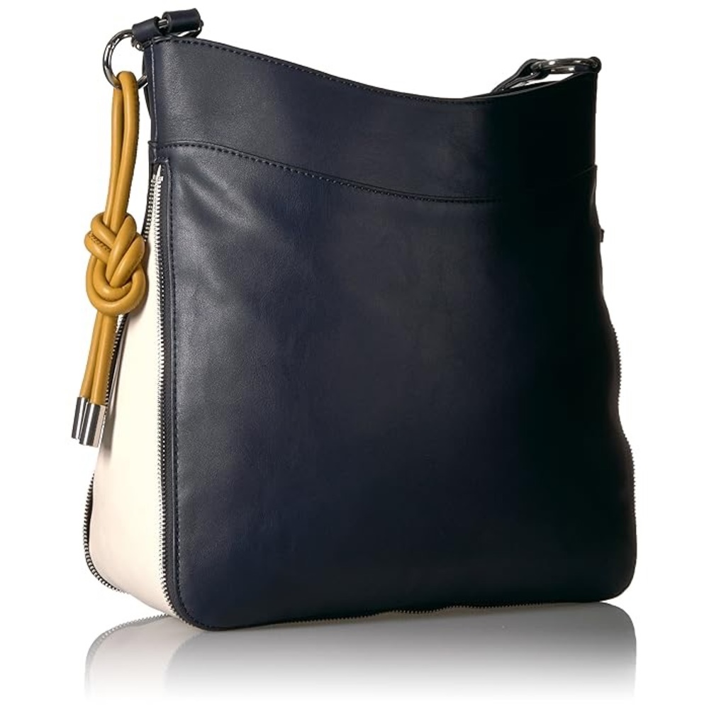 Nine West Lewwy Navy & Cream Expandable Side Shoulder Bag
